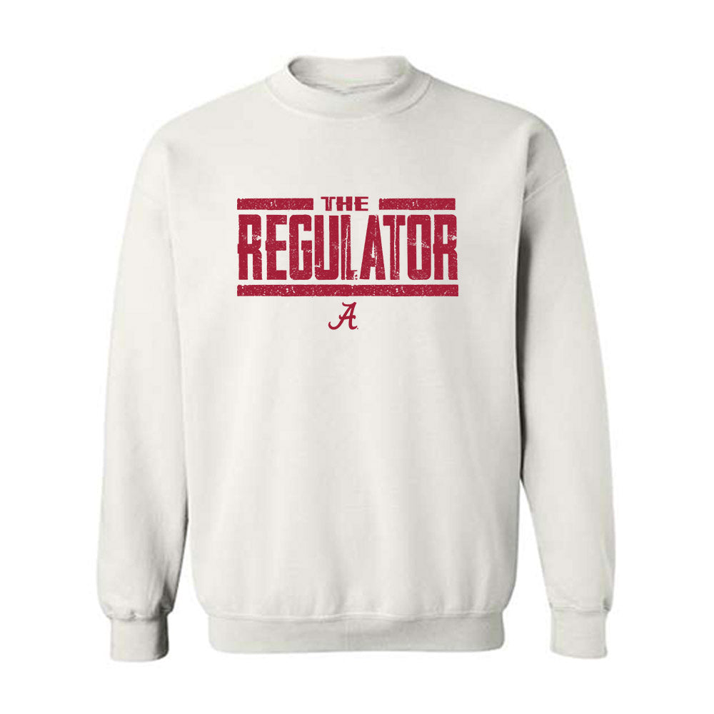 Alabama - NCAA Football : Tyler Booker - White Statement Shirt Crewneck Sweatshirt