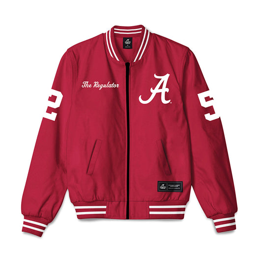 Alabama - NCAA Football : Tyler Booker - Crimson Bomber Jacket