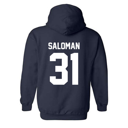 Nevada - NCAA Baseball : Logan Saloman - Classic Shersey Hooded Sweatshirt-1
