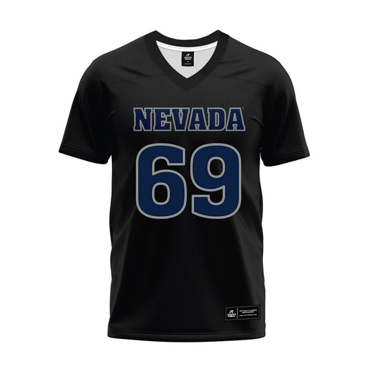 Nevada - NCAA Football : Luke Farr - Black Premium Football Jersey