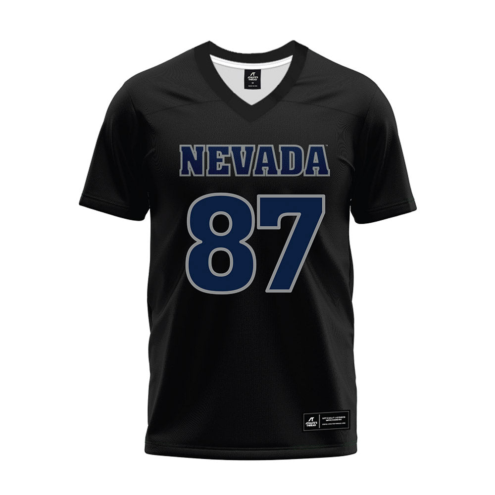 Nevada - NCAA Football : Oliver Stuart - Black Premium Football Jersey-0
