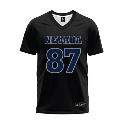 Nevada - NCAA Football : Oliver Stuart - Black Premium Football Jersey-0