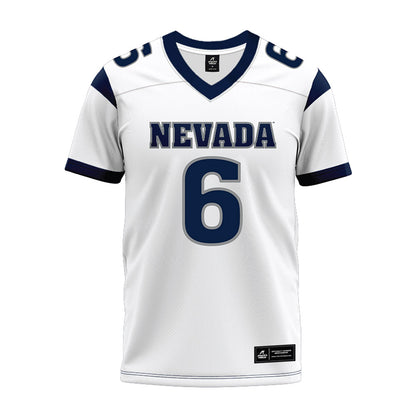 Nevada - NCAA Football : Carter Jones - White Premium Football Jersey-0