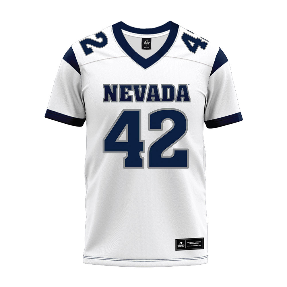 Nevada - NCAA Football : Colson Kermode - White Premium Football Jersey-0