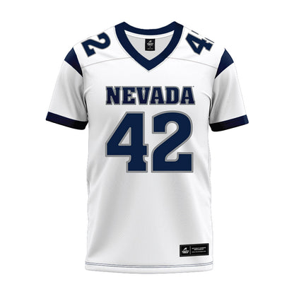 Nevada - NCAA Football : Colson Kermode - White Premium Football Jersey-0