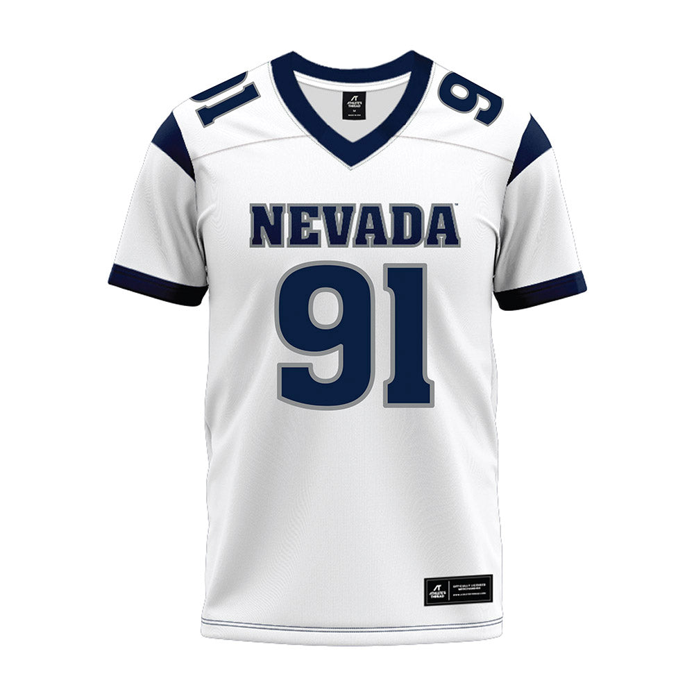 Nevada - NCAA Football : Kian Afrookhteh - White Premium Football Jersey