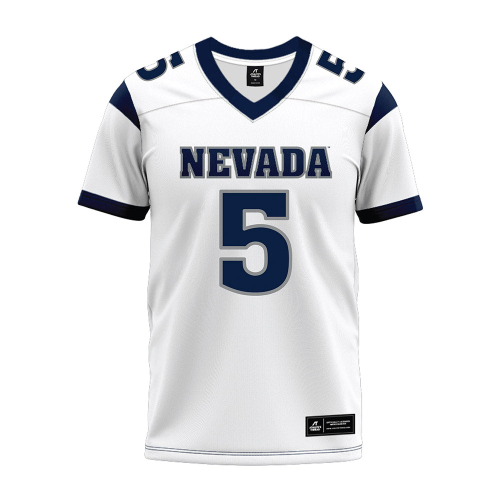 Nevada - NCAA Football : Pat Garwo III - White Premium Football Jersey