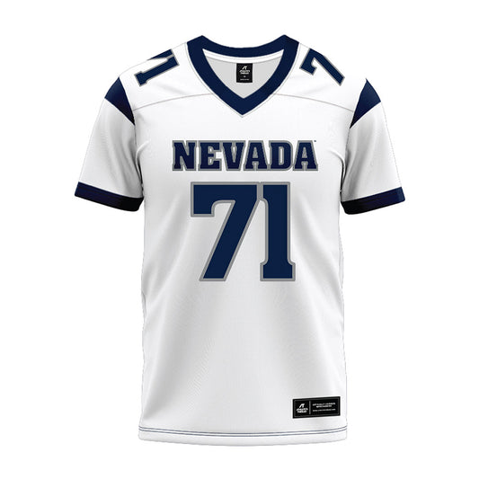 Nevada - NCAA Football : Colin Banning - White Premium Football Jersey-0