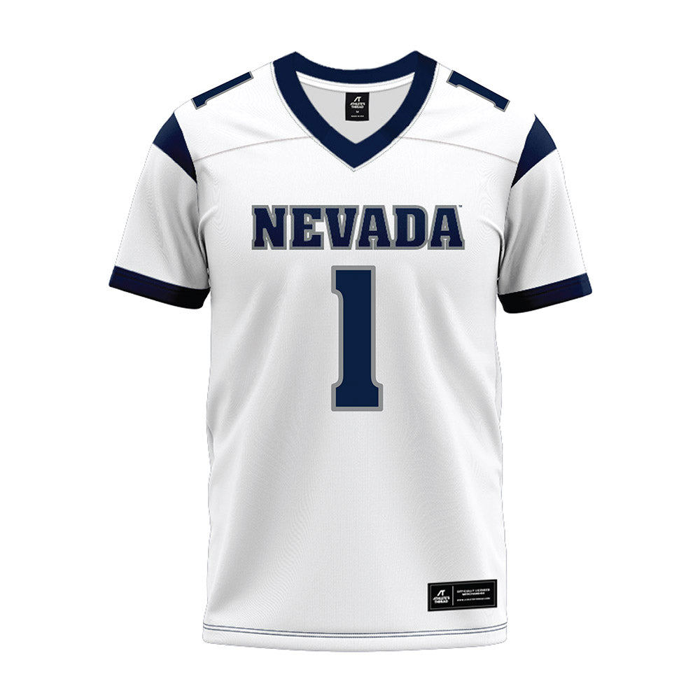 Nevada - NCAA Football : Jordan Brown - White Premium Football Jersey-0