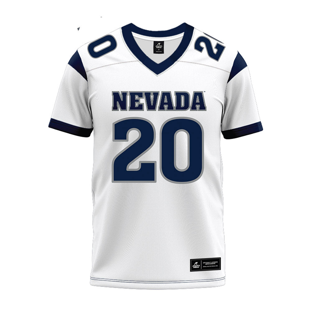 Nevada - NCAA Football : Caleb Ramseur - White Premium Football Jersey