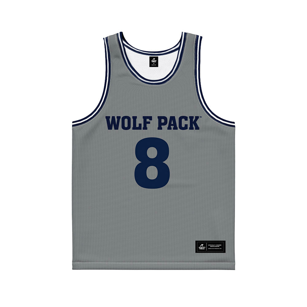 Nevada - NCAA Men's Basketball : Kobe Sanders - Grey Basketball Jersey
