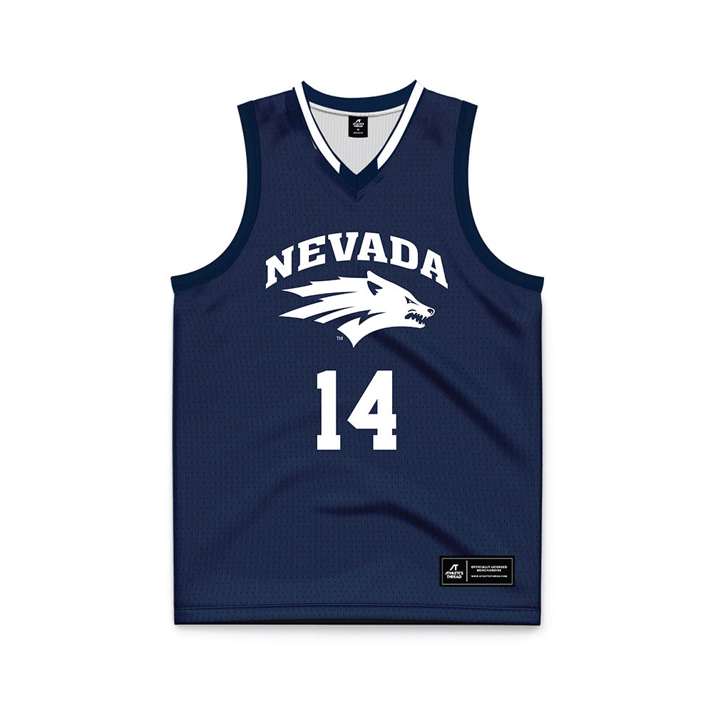 Nevada - NCAA Women's Basketball : Maia Rosarion - Navy Basketball Jersey-0