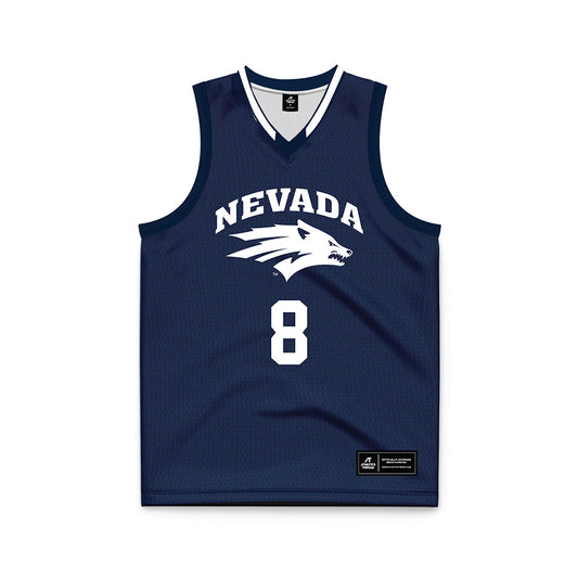 Nevada - NCAA Women's Basketball : Olivia Poulivaati - Navy Basketball Jersey-0