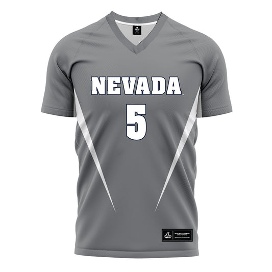 Nevada - NCAA Women's Soccer : Sydnie Fong - Grey Soccer Jersey-0