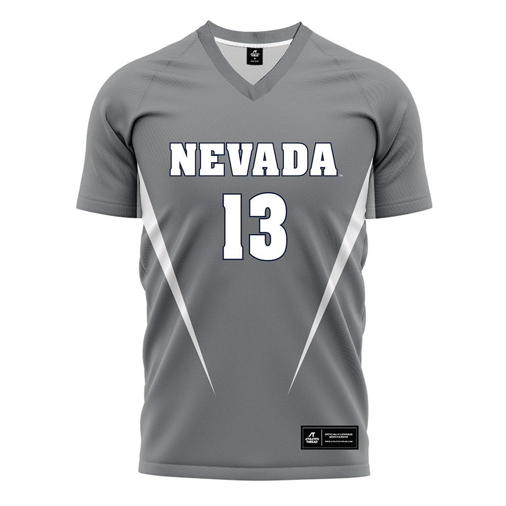 Nevada - NCAA Women's Soccer : Olivia Koop - Grey Soccer Jersey-0