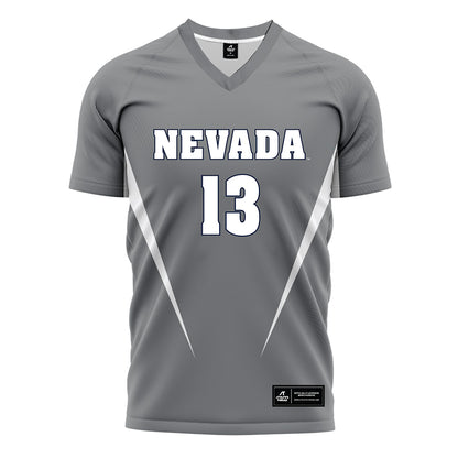 Nevada - NCAA Women's Soccer : Olivia Koop - Grey Soccer Jersey-0