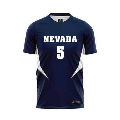Nevada - NCAA Women's Soccer : Sydnie Fong - Navy Soccer Jersey-0