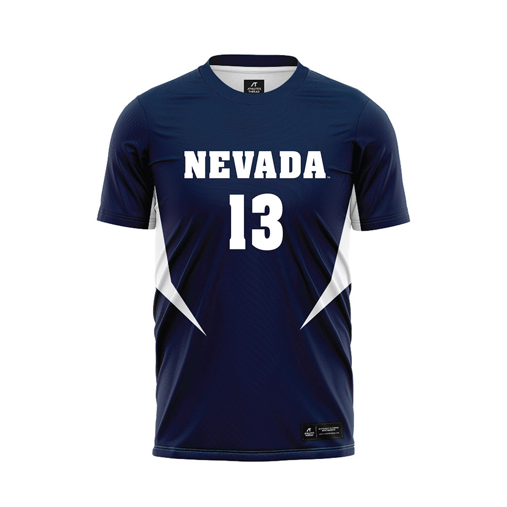Nevada - NCAA Women's Soccer : Olivia Koop - Navy Soccer Jersey-0