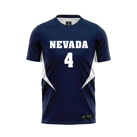 Nevada - NCAA Women's Soccer : Serene Gronauer - Navy Soccer Jersey-0