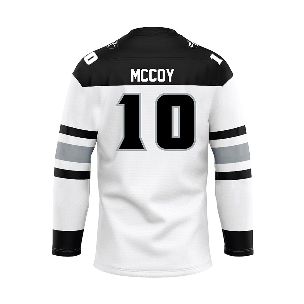 Providence - NCAA Men's Ice Hockey : Donovan McCoy - White Hockey Jersey-1