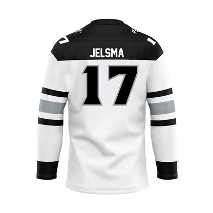 Providence - NCAA Men's Ice Hockey : Beau Jelsma - White Hockey Jersey-1