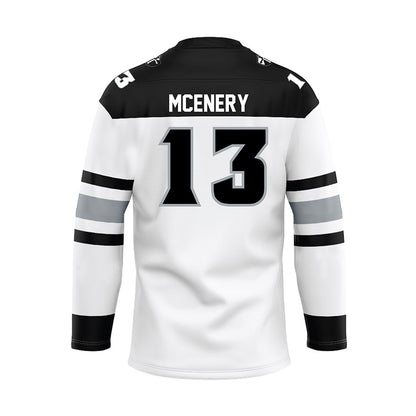Providence - NCAA Men's Ice Hockey : Geno McEnery - White Hockey Jersey