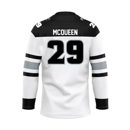 Providence - NCAA Men's Ice Hockey : Roger McQueen - White Hockey Jersey-1