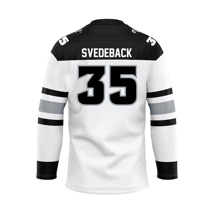 Providence - NCAA Men's Ice Hockey : Philip Svedeback - White Hockey Jersey