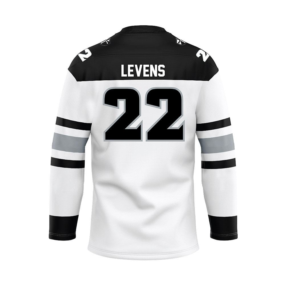 Providence - NCAA Men's Ice Hockey : Clint Levens - White Hockey Jersey