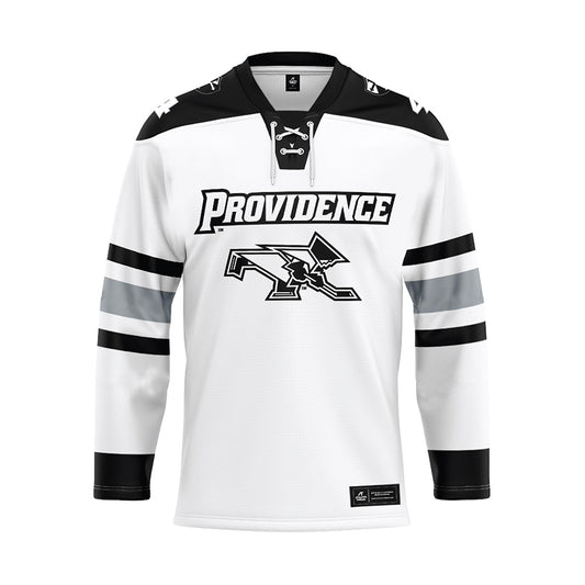 Providence - NCAA Men's Ice Hockey : Guillaume Richard - White Hockey Jersey