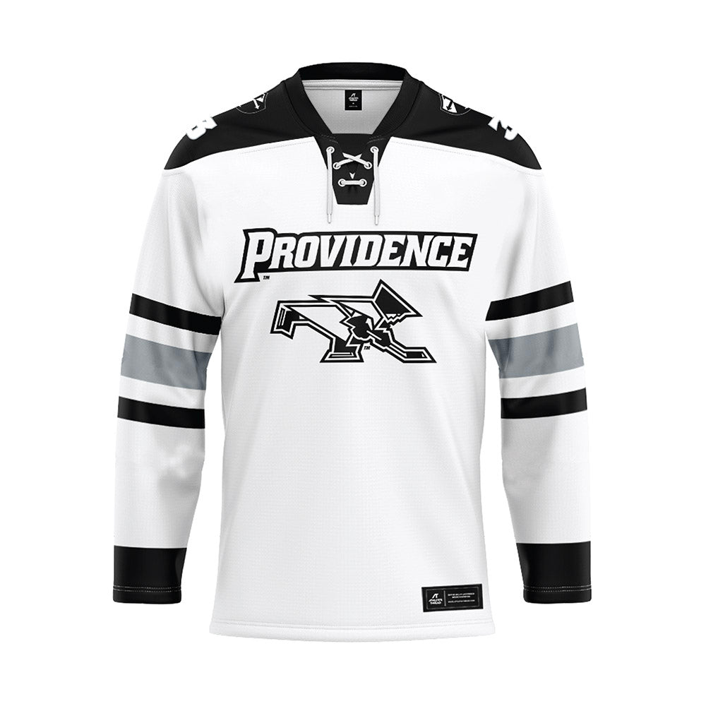 Providence - NCAA Women's Ice Hockey : Cali Cerruti - White Hockey Jersey-0