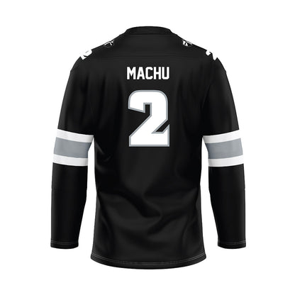 Providence - NCAA Men's Ice Hockey : Tomas Machu - Black Hockey Jersey