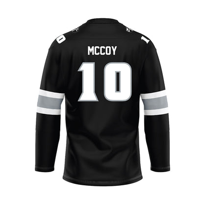 Providence - NCAA Men's Ice Hockey : Donovan McCoy - Black Hockey Jersey-1