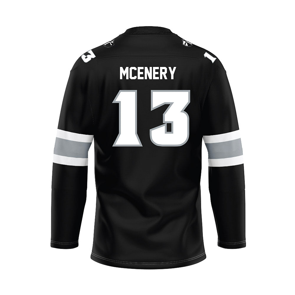 Providence - NCAA Men's Ice Hockey : Geno McEnery - Black Hockey Jersey