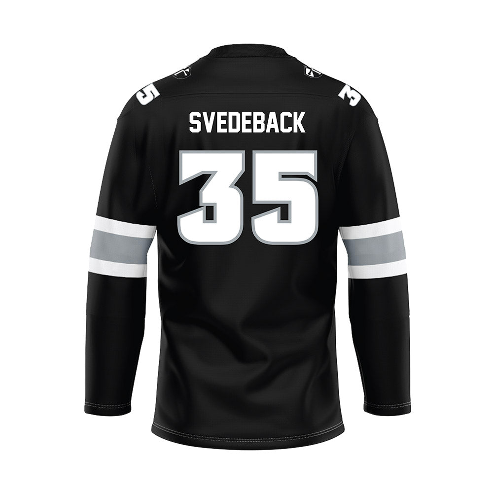 Providence - NCAA Men's Ice Hockey : Philip Svedeback - Black Hockey Jersey