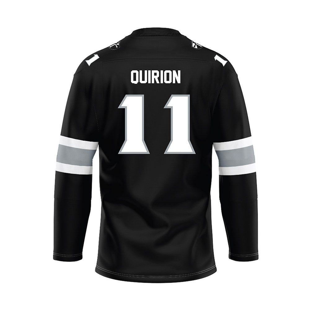 Providence - NCAA Women's Ice Hockey : Megane Quirion - Black Hockey Jersey-1