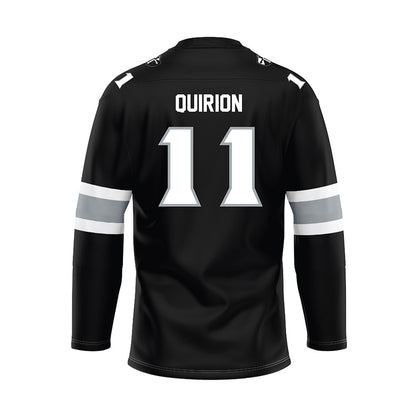 Providence - NCAA Women's Ice Hockey : Megane Quirion - Black Hockey Jersey-1
