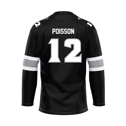 Providence - NCAA Men's Ice Hockey : Nick Poisson - Black Hockey Jersey