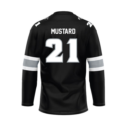 Providence - NCAA Men's Ice Hockey : John Mustard - Black Hockey Jersey