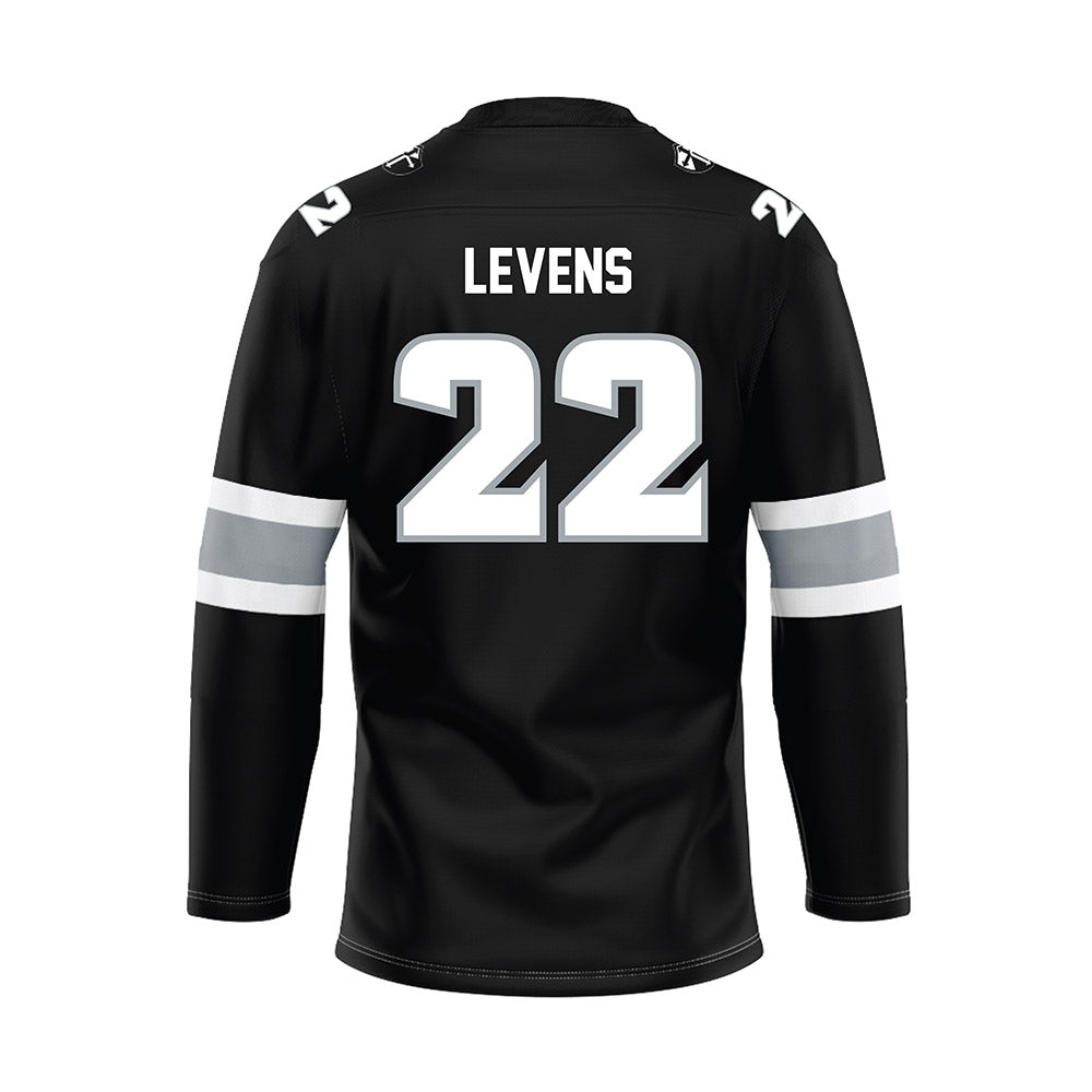 Providence - NCAA Men's Ice Hockey : Clint Levens - Black Hockey Jersey