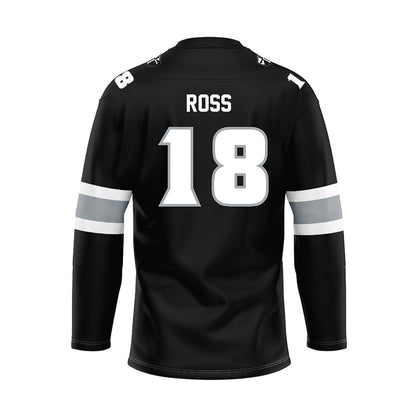Providence - NCAA Men's Ice Hockey : Brendan Ross - Black Hockey Jersey-1