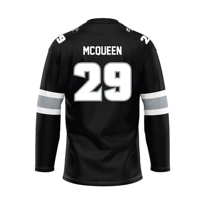 Providence - NCAA Men's Ice Hockey : Roger McQueen - Black Hockey Jersey-1