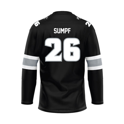 Providence - NCAA Men's Ice Hockey : Julius Sumpf - Black Hockey Jersey-1