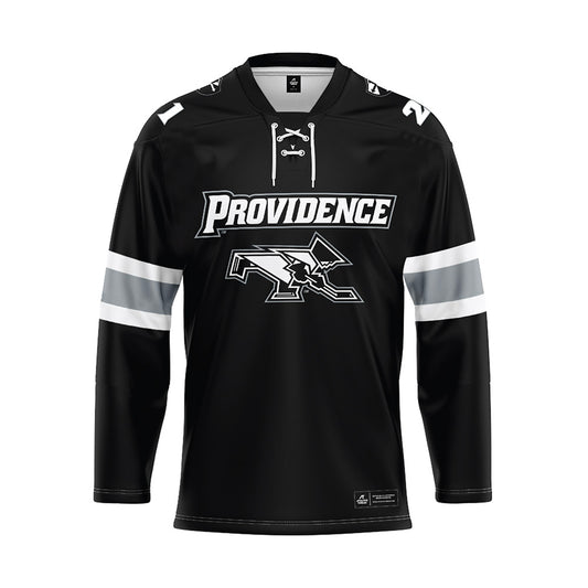 Providence - NCAA Women's Ice Hockey : Taylor Gilmour - Black Hockey Jersey-0
