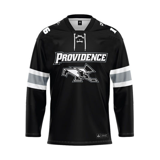 Providence - NCAA Men's Ice Hockey : Trevor Connelly - Black Hockey Jersey