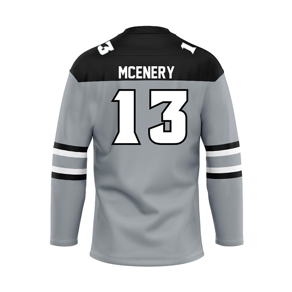 Providence - NCAA Men's Ice Hockey : Geno McEnery - Grey Hockey Jersey