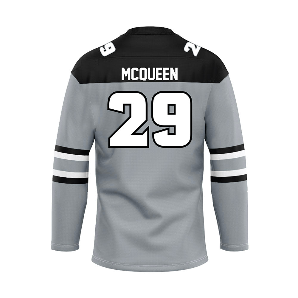 Providence - NCAA Men's Ice Hockey : Roger McQueen - Grey Hockey Jersey-1