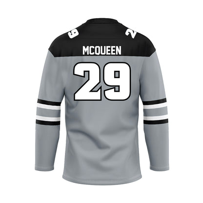 Providence - NCAA Men's Ice Hockey : Roger McQueen - Grey Hockey Jersey-1