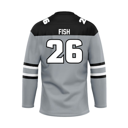 Providence - NCAA Men's Ice Hockey : Carl Fish - Grey Hockey Jersey