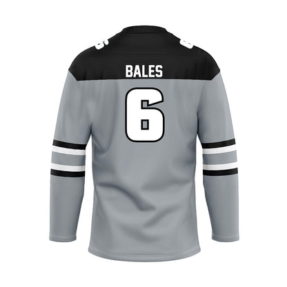 Providence - NCAA Men's Ice Hockey : Alexander Bales - Grey Hockey Jersey